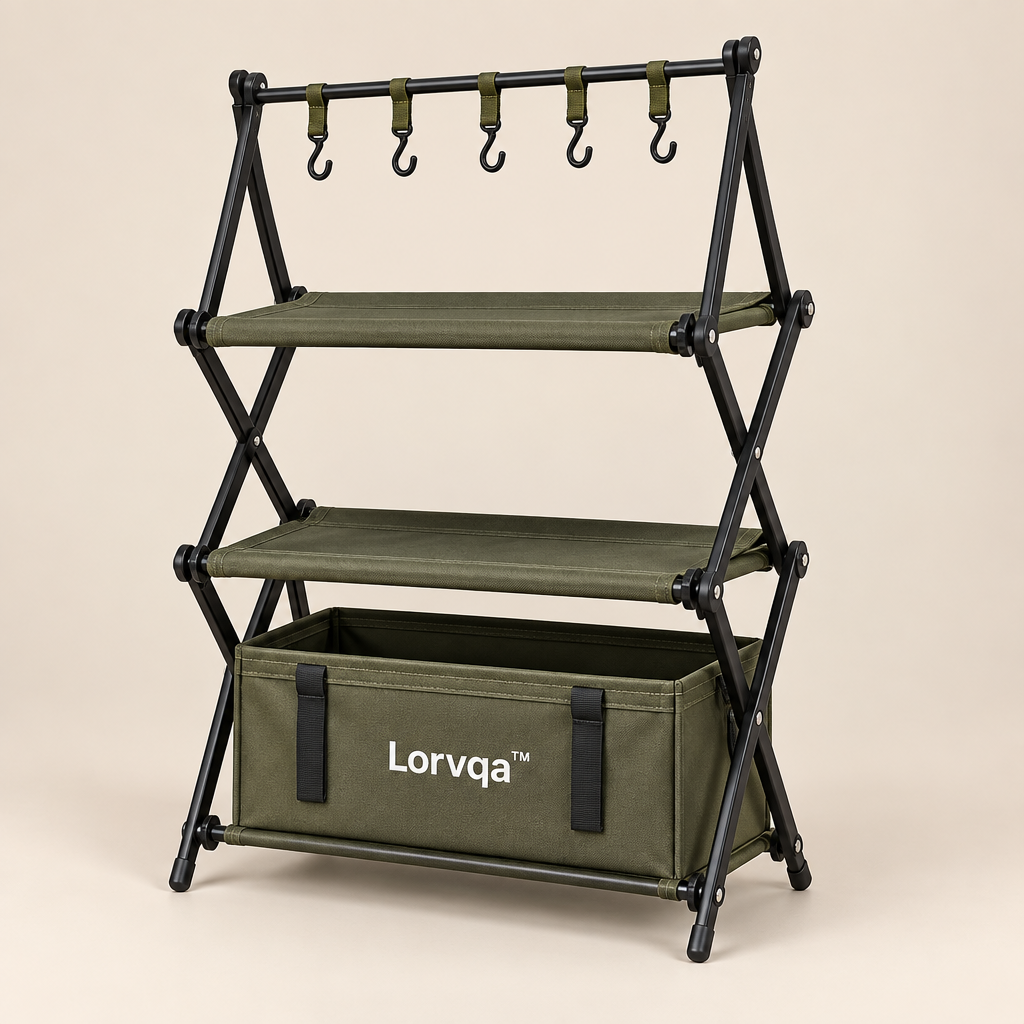 Lorvqa™ Multi-Function Camping Gear Rack image 01